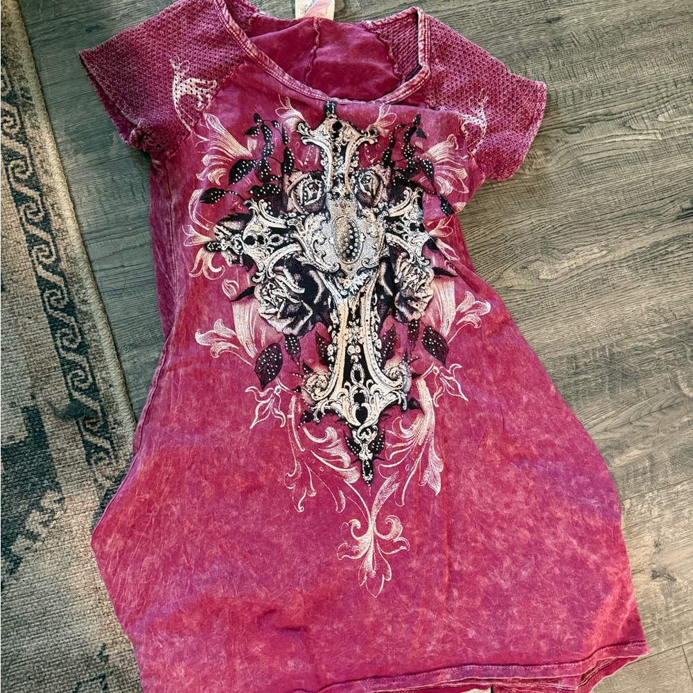 Y2K Pink Graphic T-Shirt